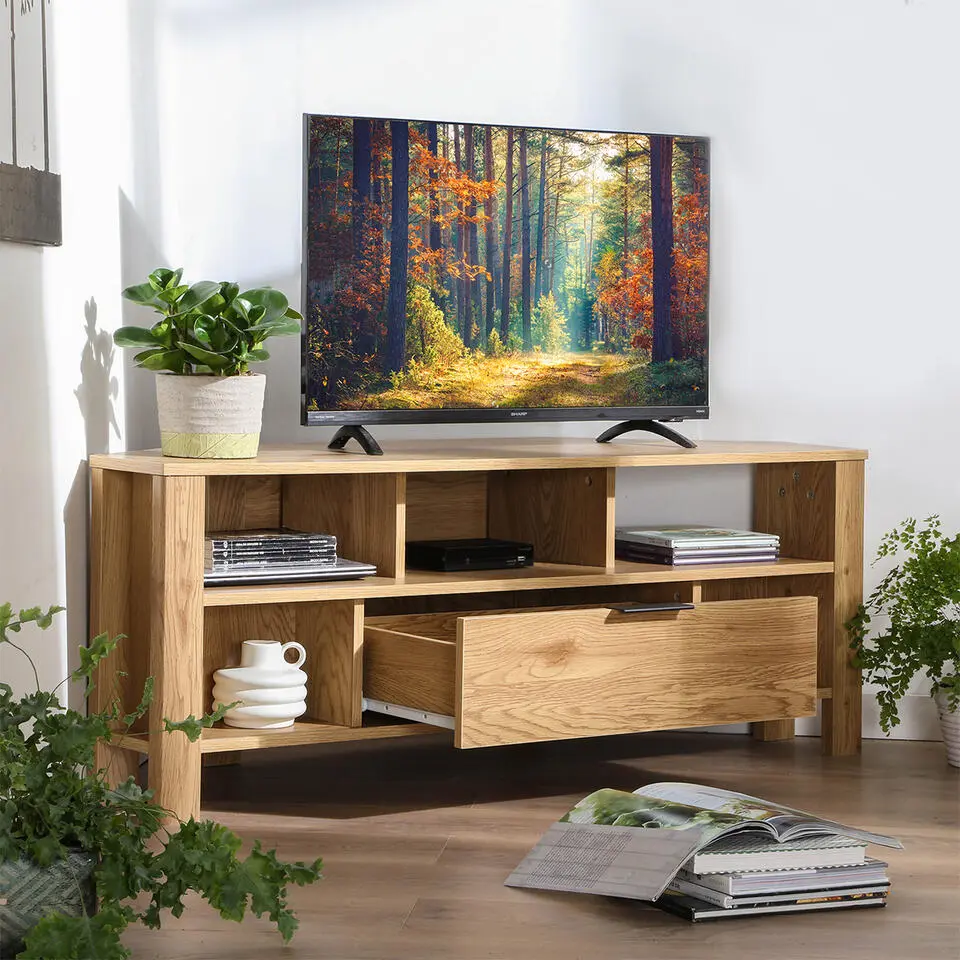 CALICOSY - TV-Meubel - Licht hout - 45x120x40 cm
