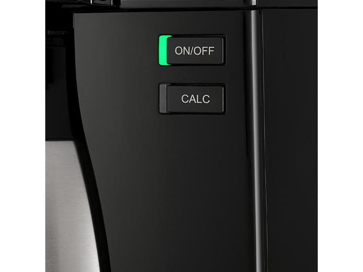 Melitta Filterkaffeemaschine Look Therm Perfection Schwarz Kannendeckel mit komfortabler Easy Click Funktion