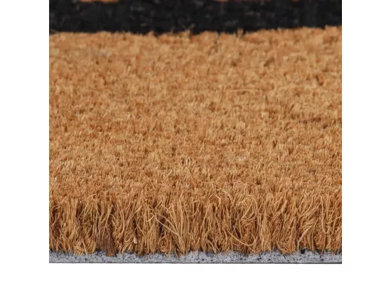 Tapis de porte naturel 45x75 cm fibre de coco touffeté