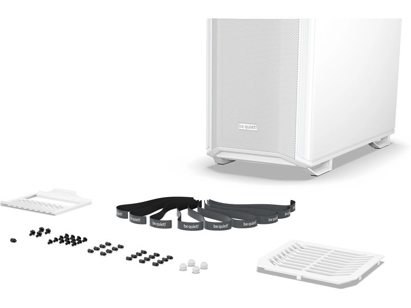 be quiet! PC-Gehäuse Dark Base 701 Weiss Gaming-Gehäuse im Full-Mesh-Design