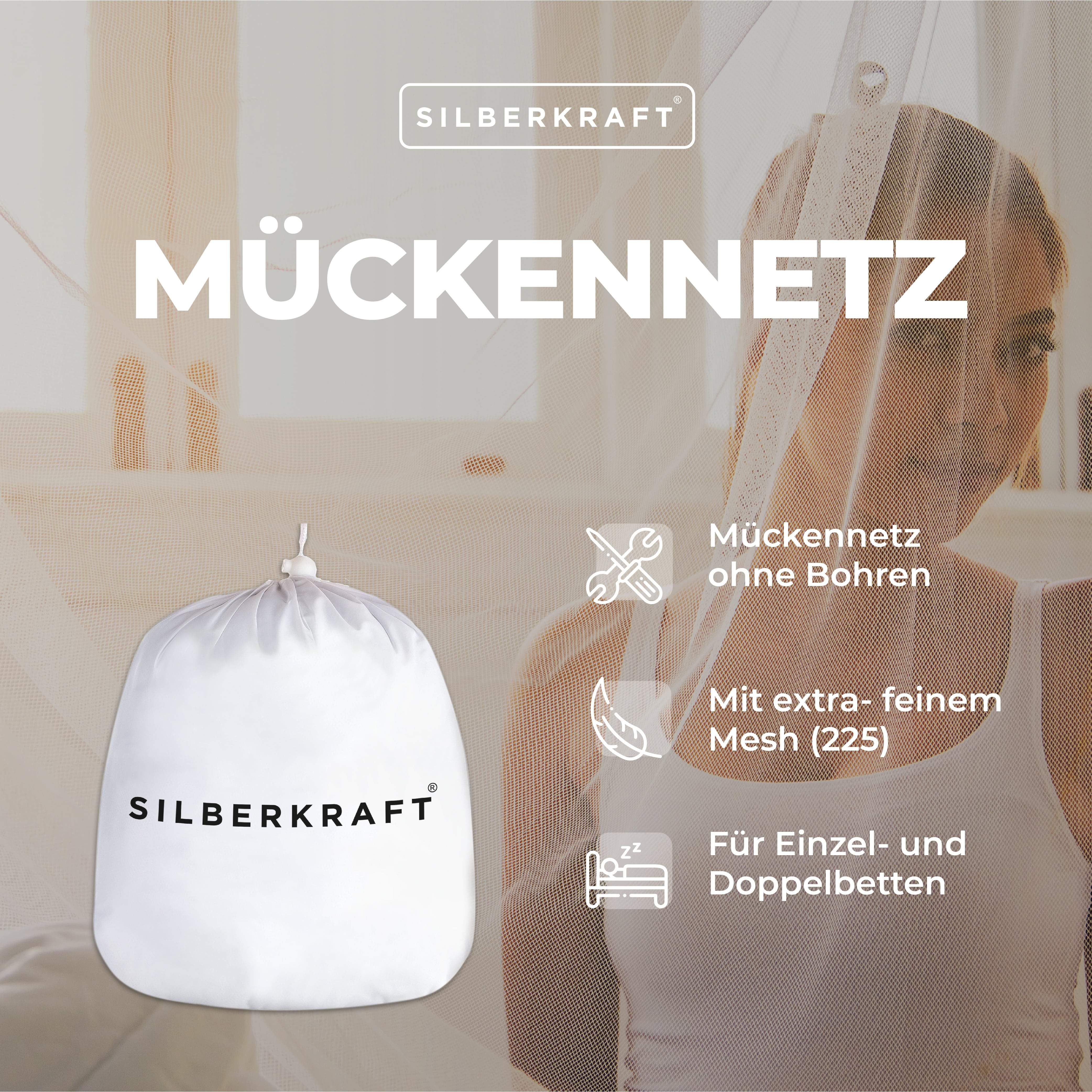 SILBERKRAFT Moskitonetz