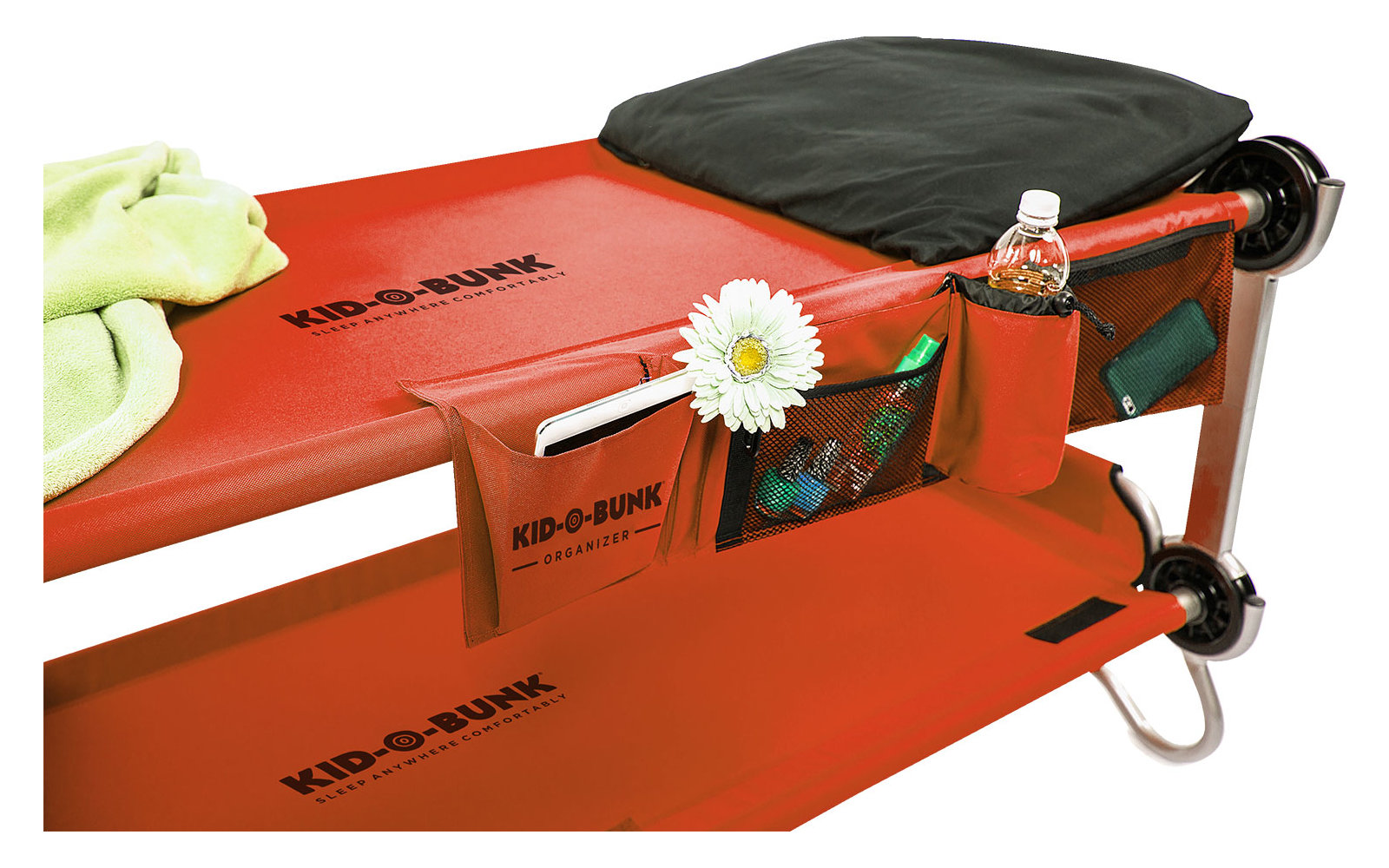 Disc-O-Bed Seitentasche / Organizer für  Kid-O-Bed Einzelbett rot