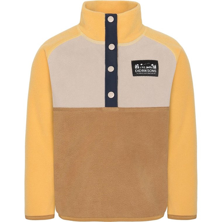 Didriksons Monte Kids Half Button 4 Cumin