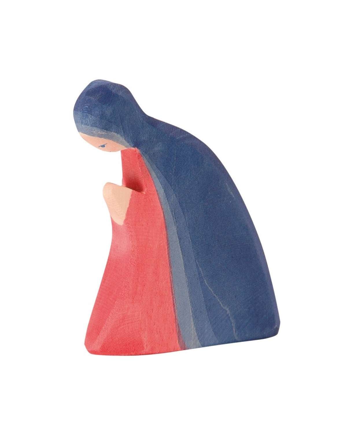 Trefigur Maria – Håndlaget | Julekrybbe Figur