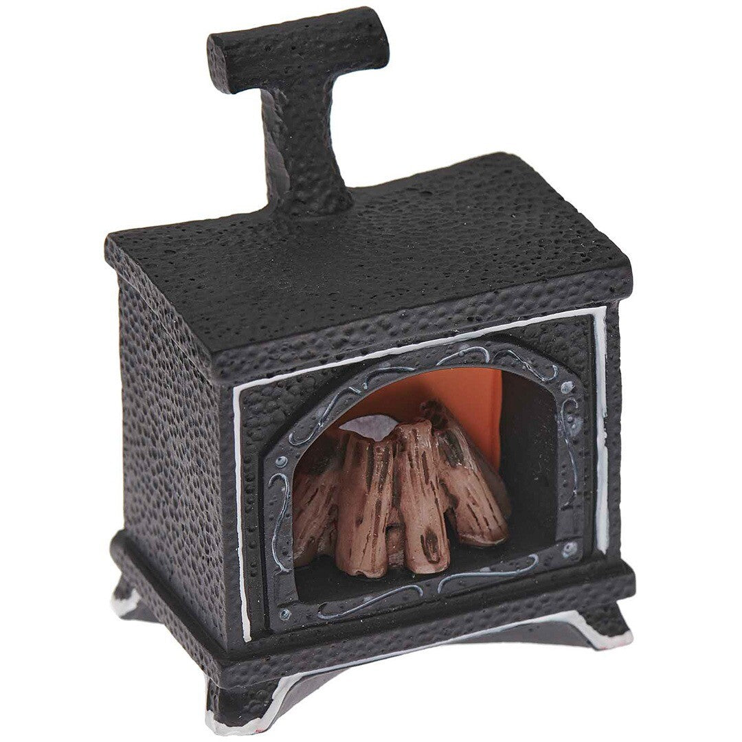 Miniatuur haard met licht - 5 cm