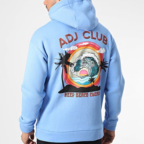 Sweat Capuche Bleu