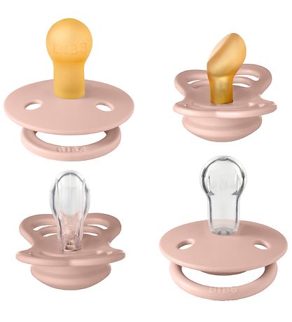 BIBS Schnuller - Try-it-Kollektion - 4er-Pack - Gr. 1 - Blush