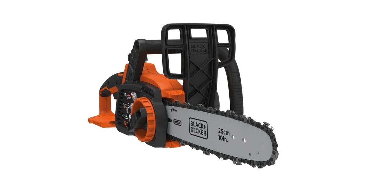 BLACK+DECKERGKC1825LB Accu kettingzaag  (Oranje/zwart, Accu niet inbegrepen)