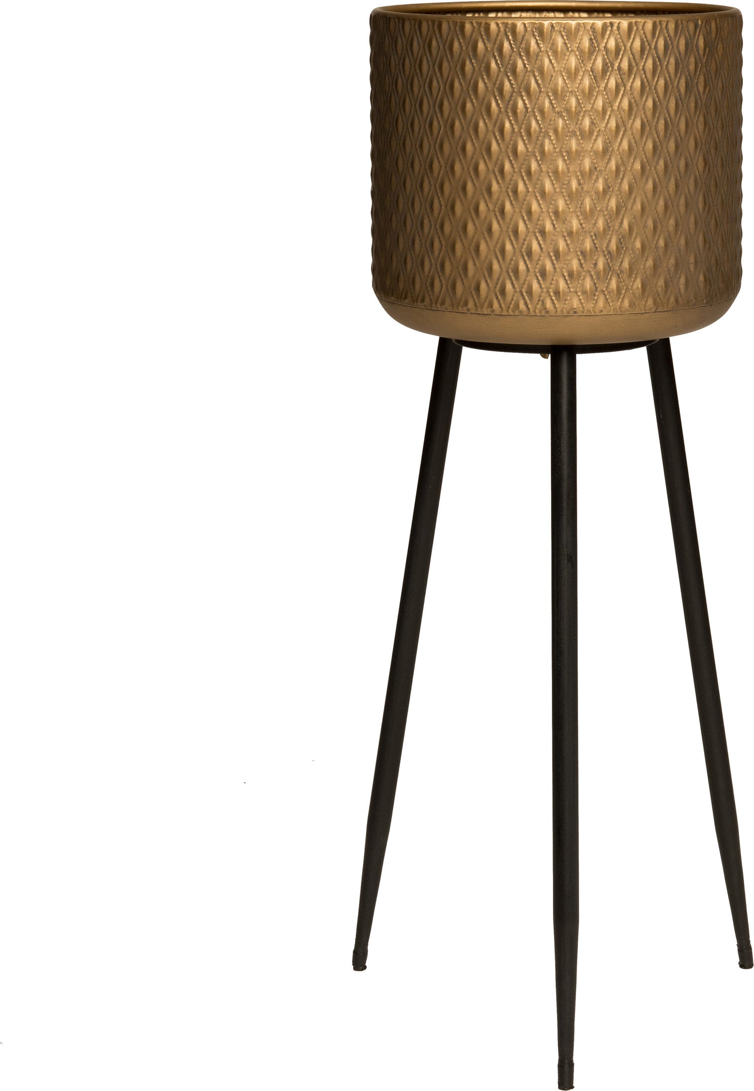 Intratuin bloempot op voet goud D 25 H 82 cm