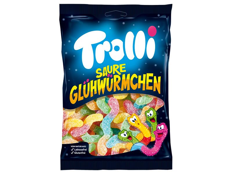 Trolli Gummibonbons Saure Glühwürmchen 200 g Extrasaure Kaubonbons