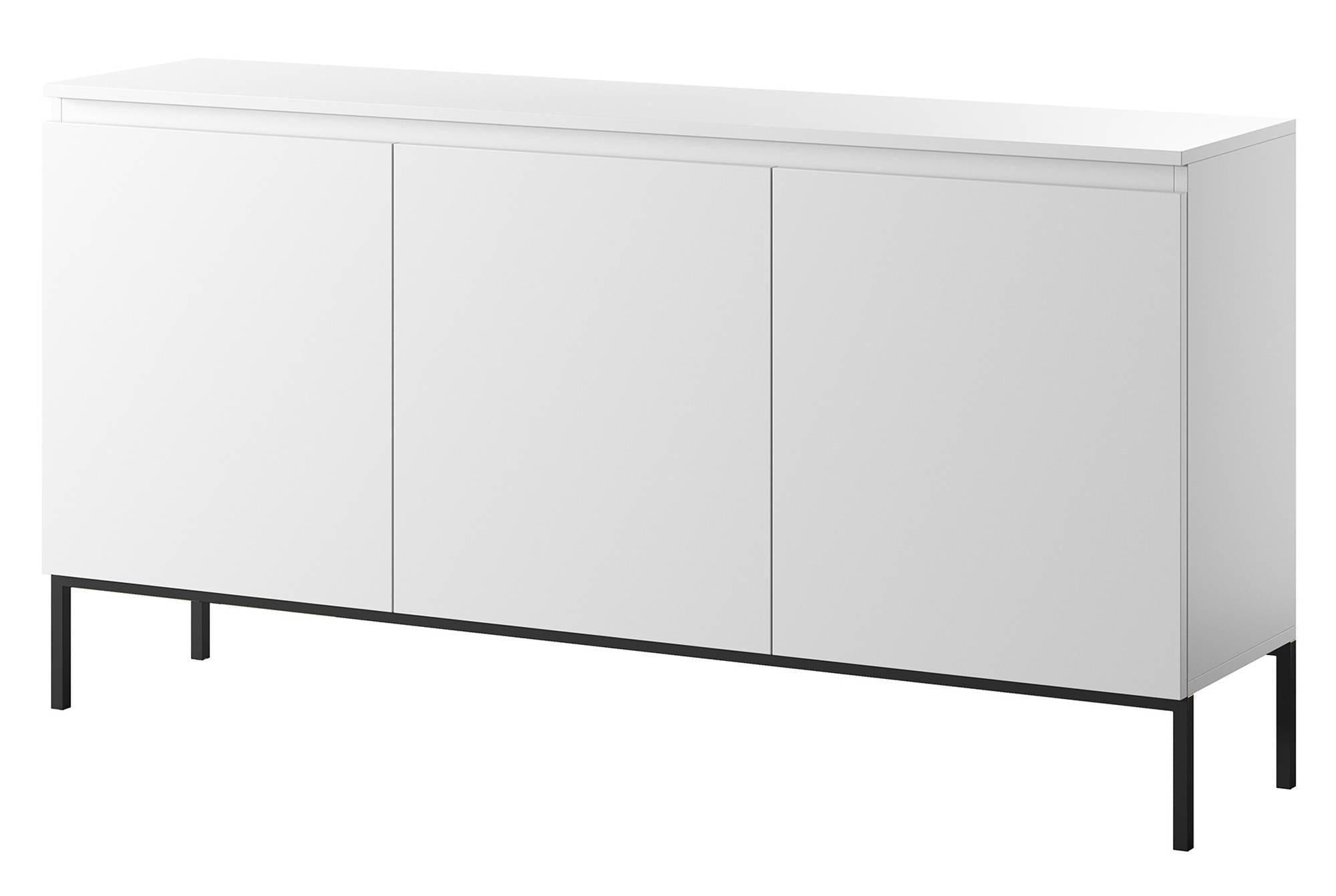 NADUVI Collection Kate Dressoir - B 150 cm - Wit / Zwart