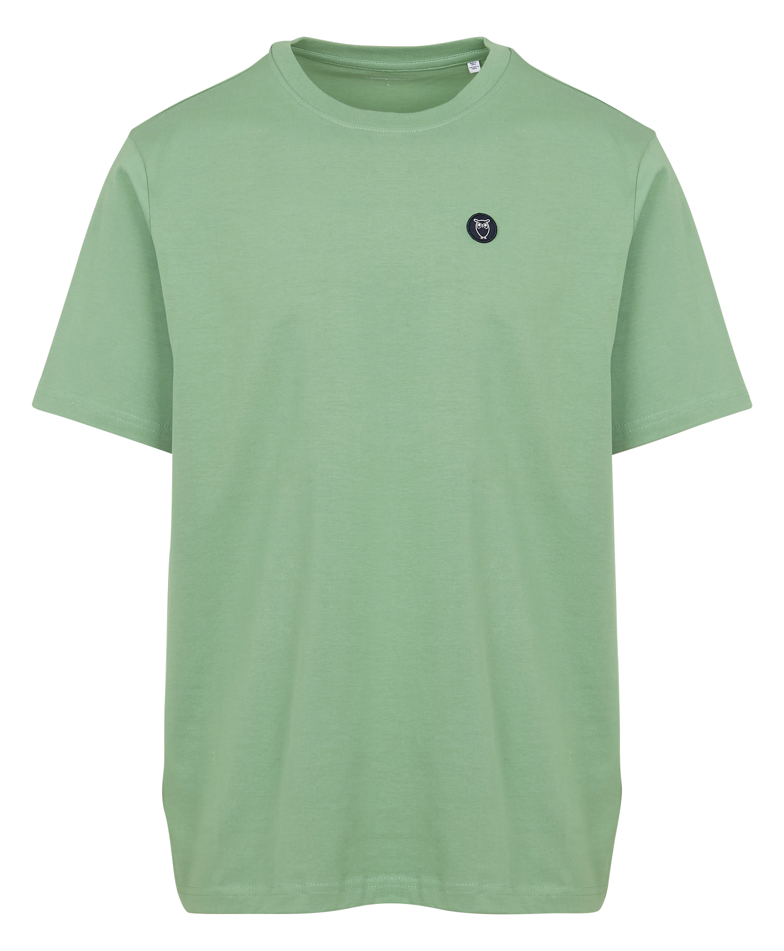 Tee-shirt col rond regular-fit en coton bio | Vert