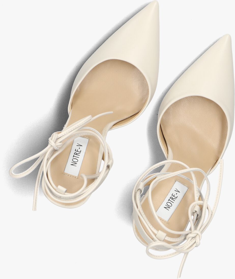 witte notre-v sandalen met hak 27105