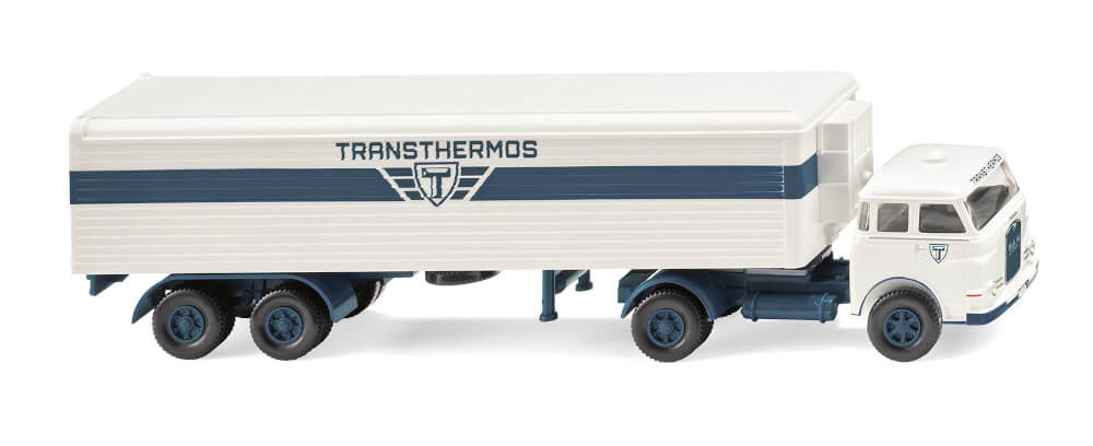 WIKING - Kühlkoffersattelzug (MAN Pausbacke) Transthermos
