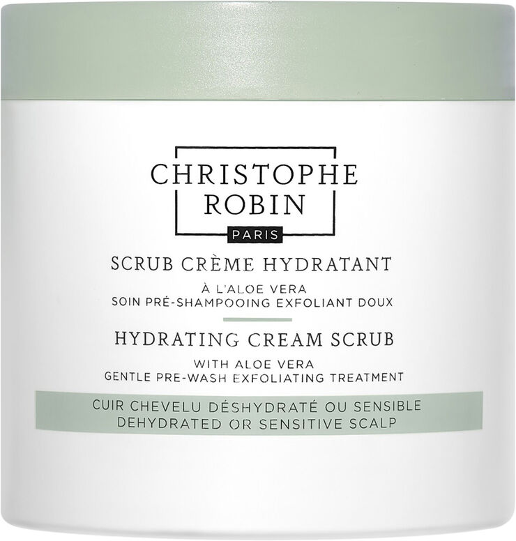 CHRISTOPHE ROBIN Aloe vera hydrating cream scrub - Hydrating hair care for the scalp
