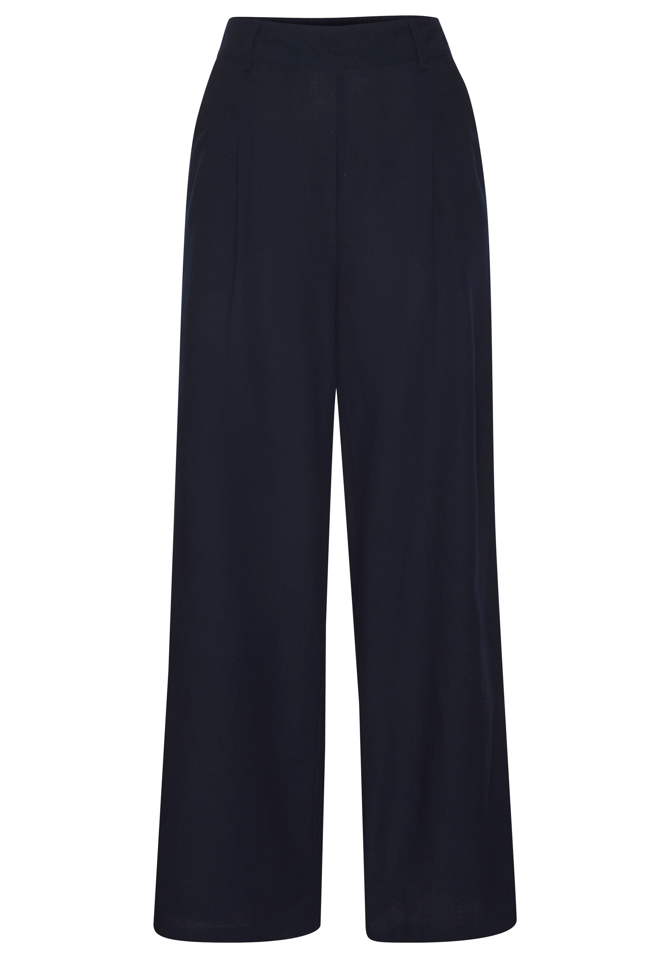 LASCANA Palazzohose  mit Gürtelschlaufen, Leinenhose, Sommerhose, casual