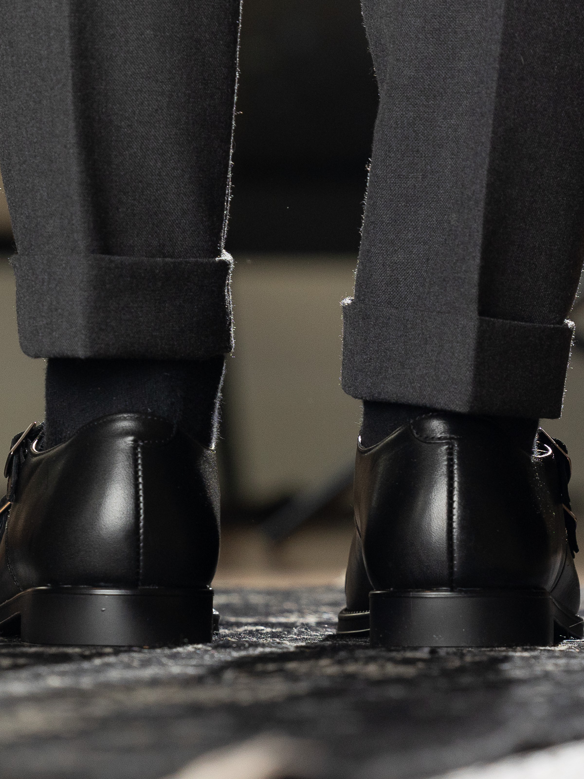 Gregers - Monkstrap Black - Trapes Sko