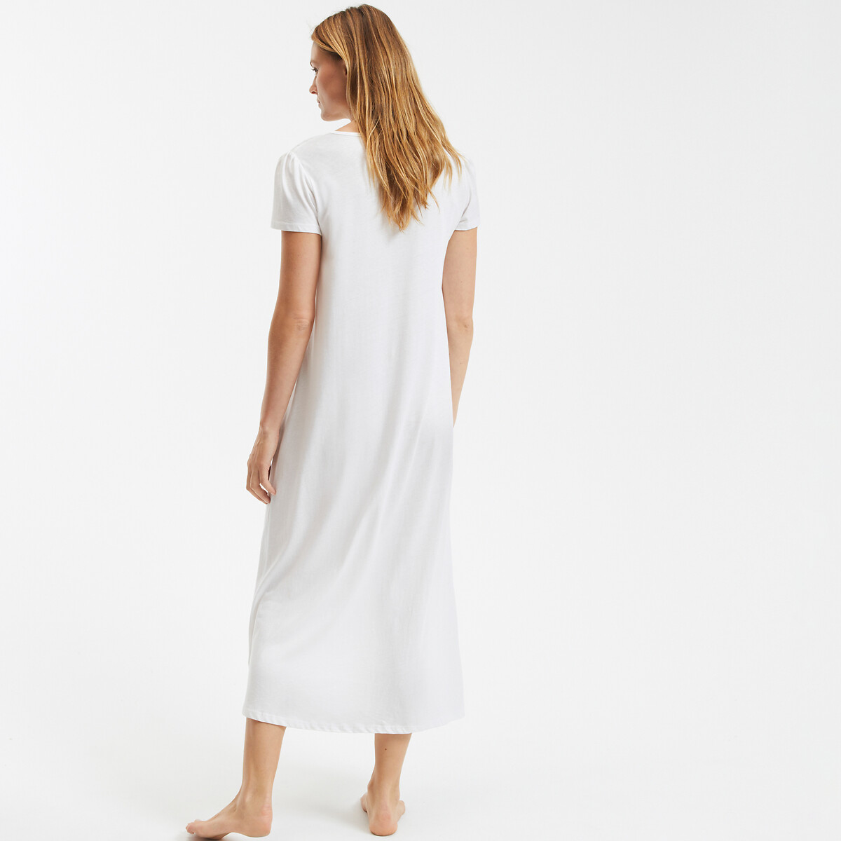 ANNE WEYBURN<br>Camisola de renda e algodão penteado