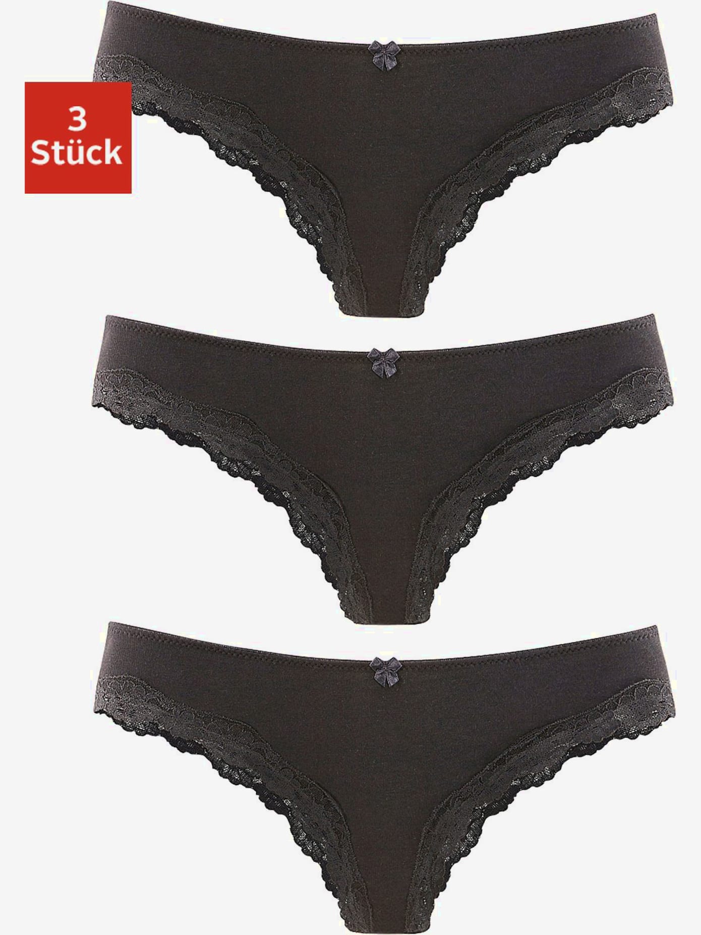 Lot de 3 slips brésiliens lascana