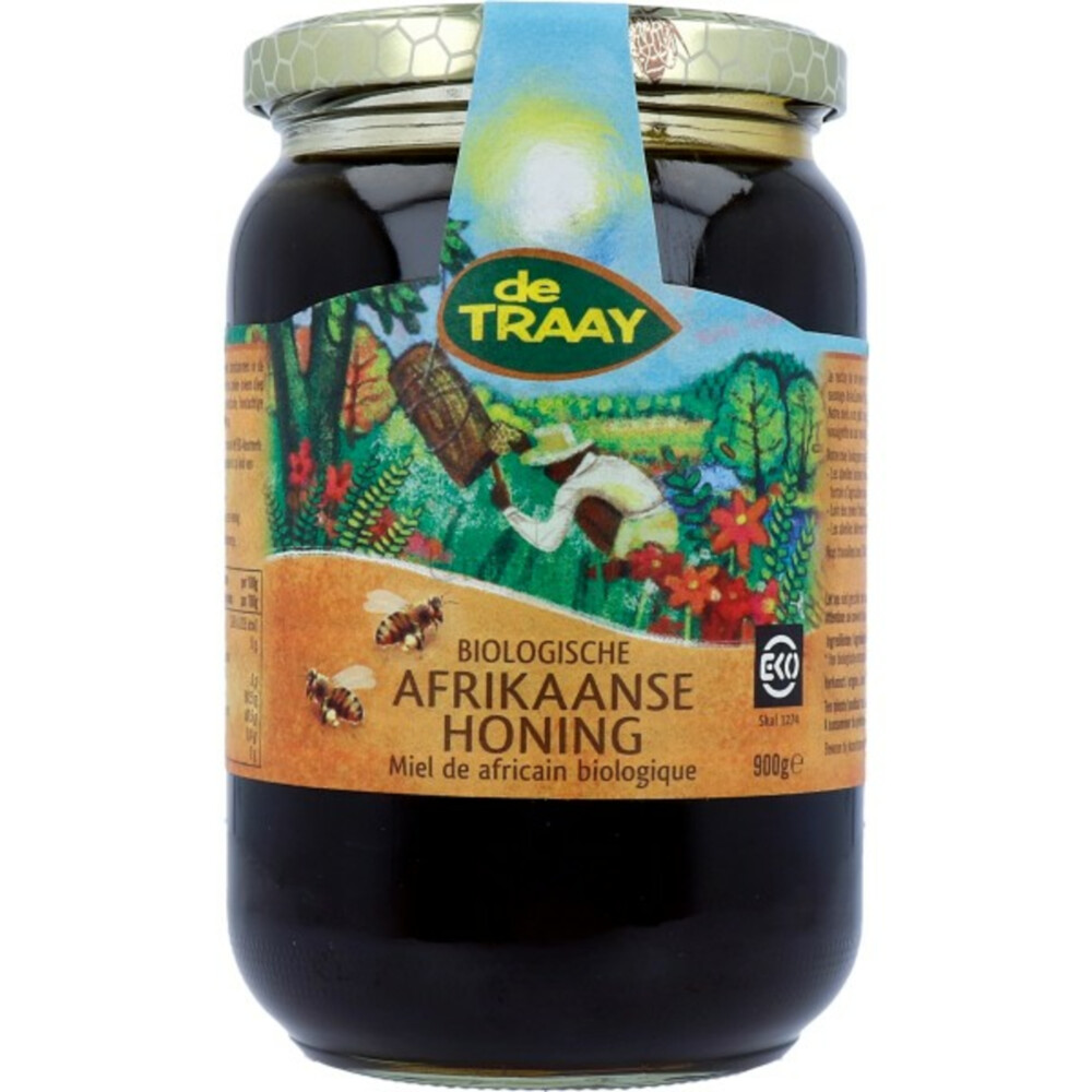 3x De Traay Afrikaanse Honing Biologisch900 gr