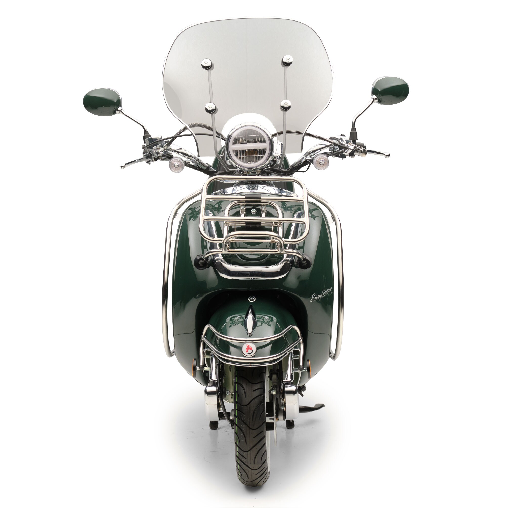Motorroller Retro EasyCruiser Dunkelgrün 125ccm 85 kmh Kraftrad Euro 5 Scooter