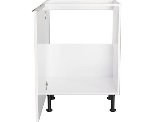 Optifit spoelbakkast Arvid986 BxDxH 60x58,4x87 cm wit glanzend gedemonteerd scharnier omkeerbaar (links of rechts te monteren)