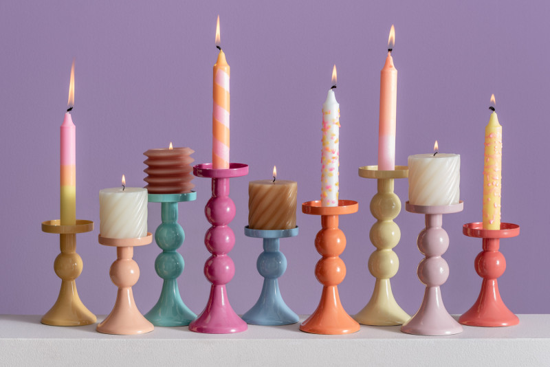 Candle Holder Funky Small PT4261BY Bright yellow