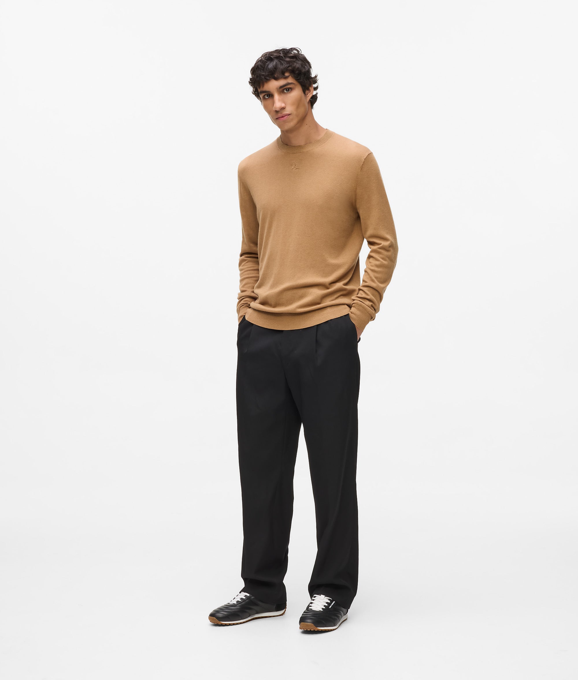 Gebreide ronde hals sweater
