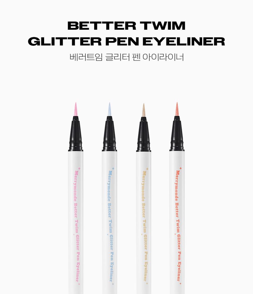 Merry monde - Better Twim Glitter Pen Eyeliner - 4 kleuren