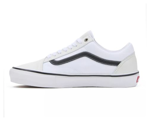 Chaussures Vans Skate Old Skool Cuir blanc/Blanc