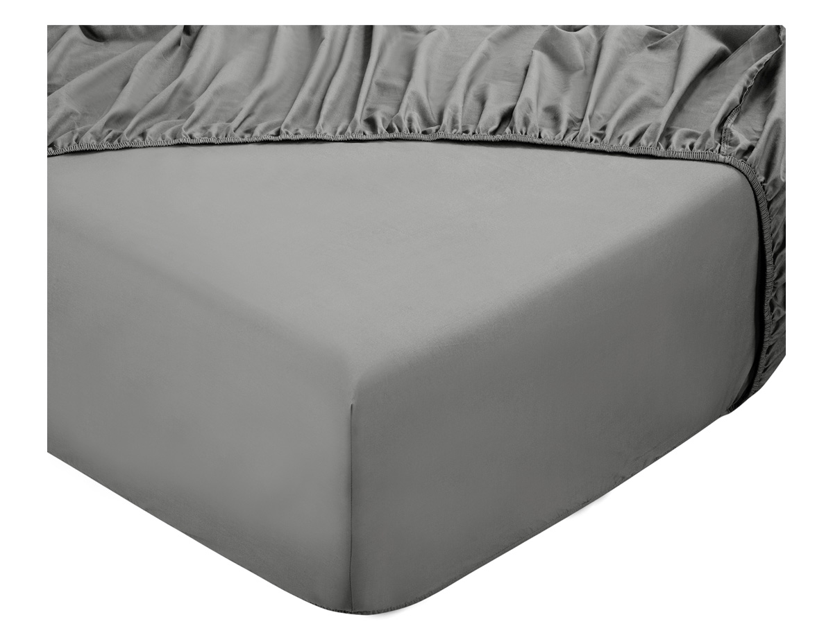 DoubleDry Home 90 x 200 cm hoeslaken - grijs