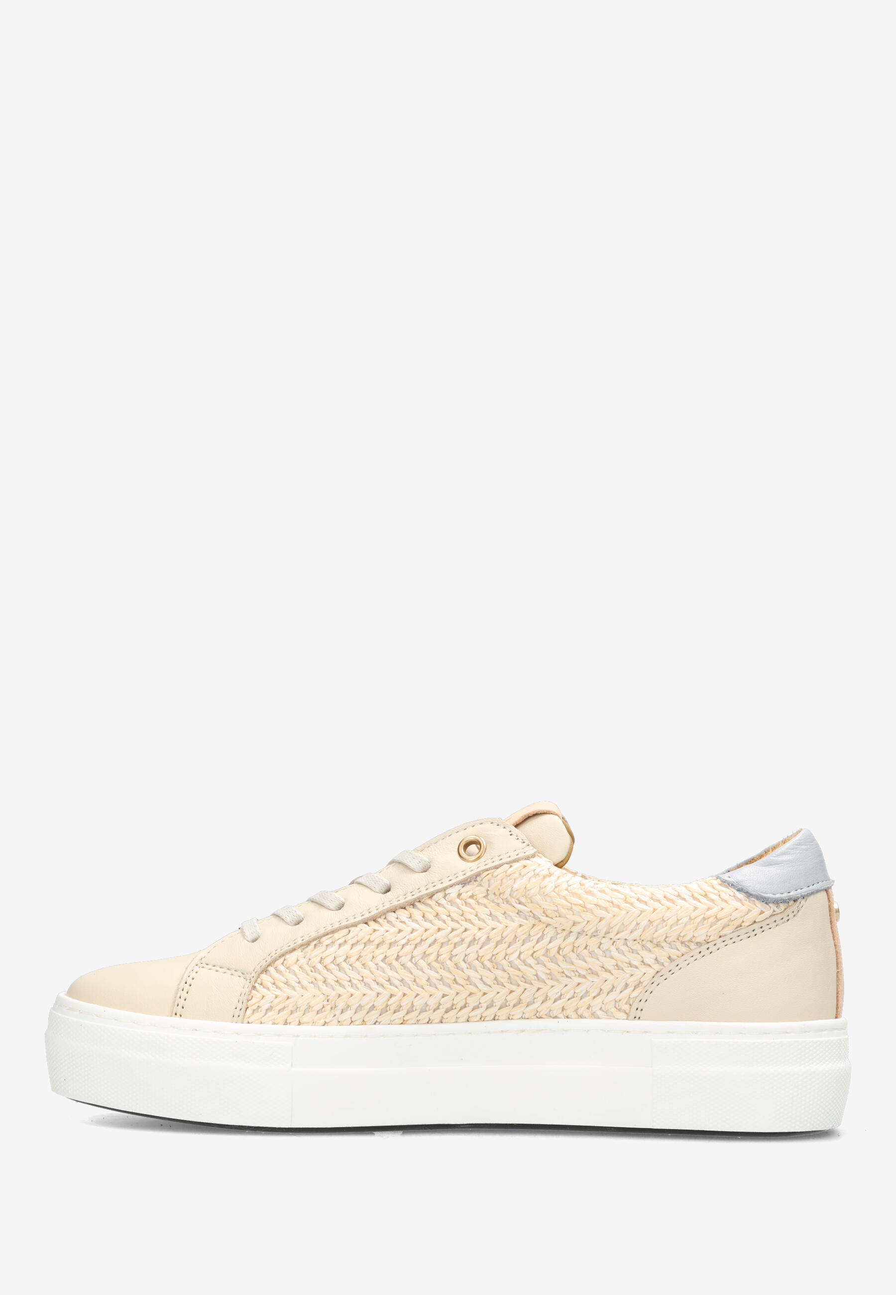 STORM LUCA Sneaker raffia Off White/Blue