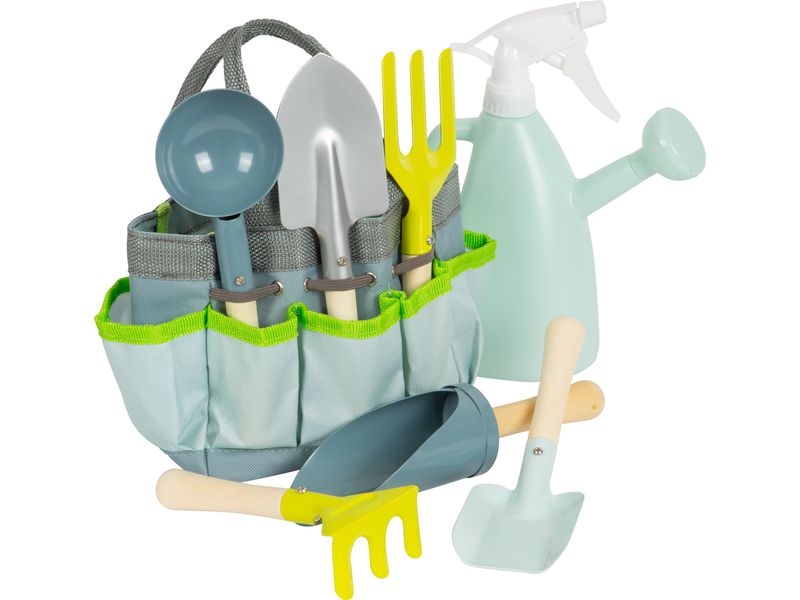 small foot Gartentasche mit Gartenwerkzeug 8 Teile Handliches Gartenspielzeug