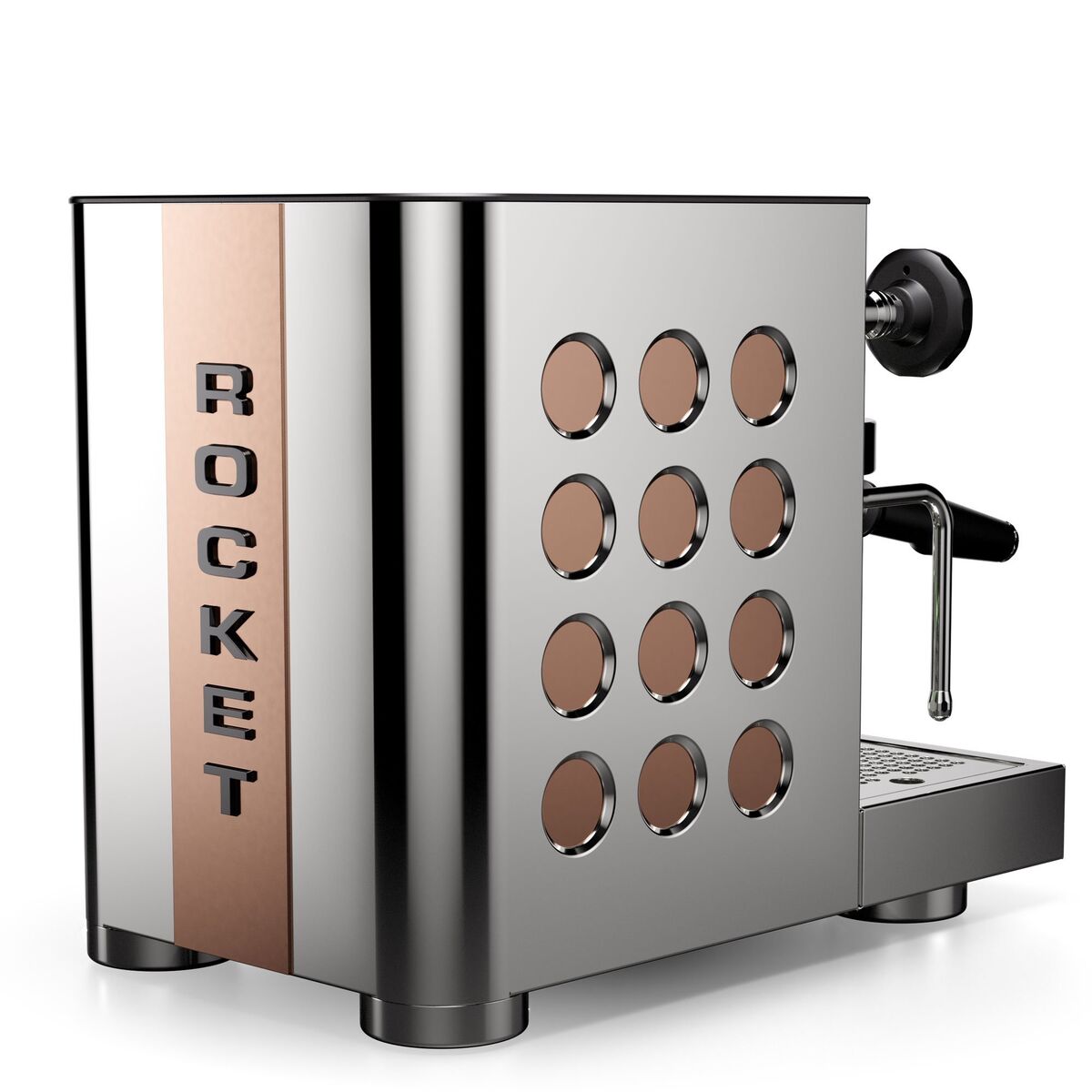 Appartamento TCA espressomaskin, krom/kobber
