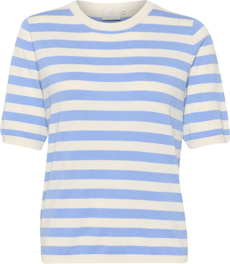 Kaffe KAlizza Striped Knit Vista blue/turtledove stripe