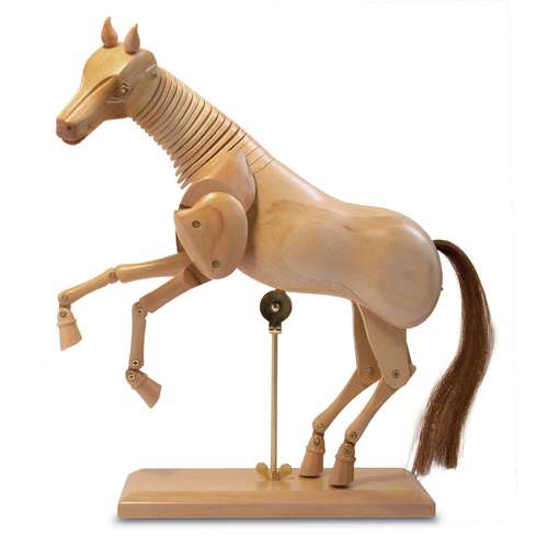Gliederpuppe Pferd