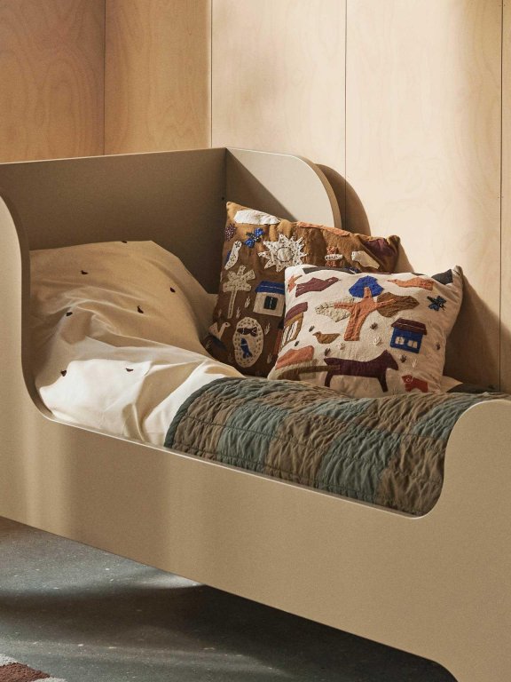 Ferm Living Village kussen 40x40 sugar kelp