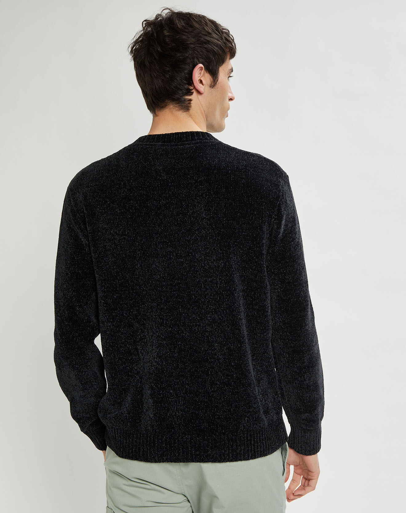 Tommy Jeans Pull Tommy Flag Chenille noir