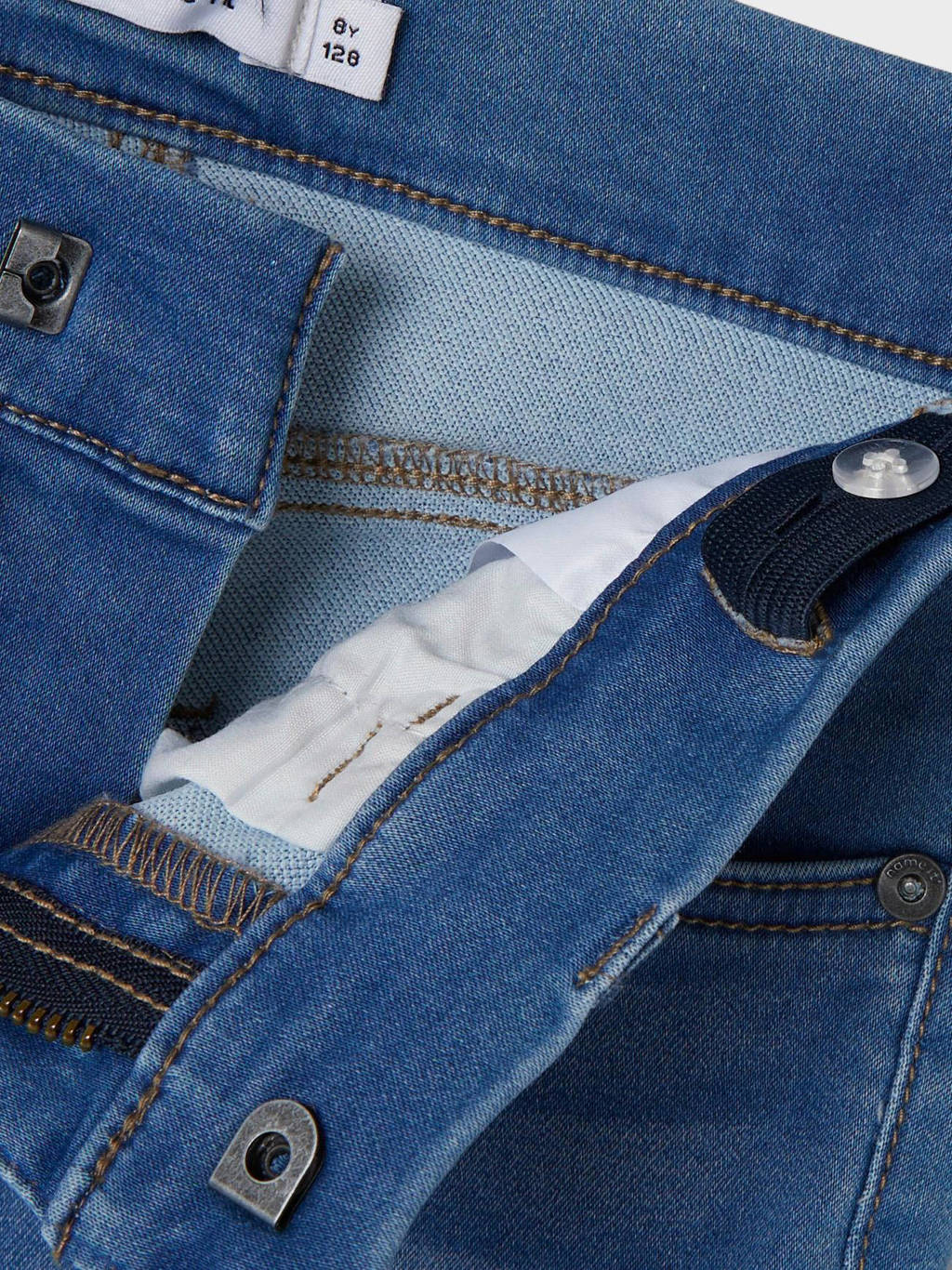 NAME IT slim fit jeans NKMTHEO medium blue denim
