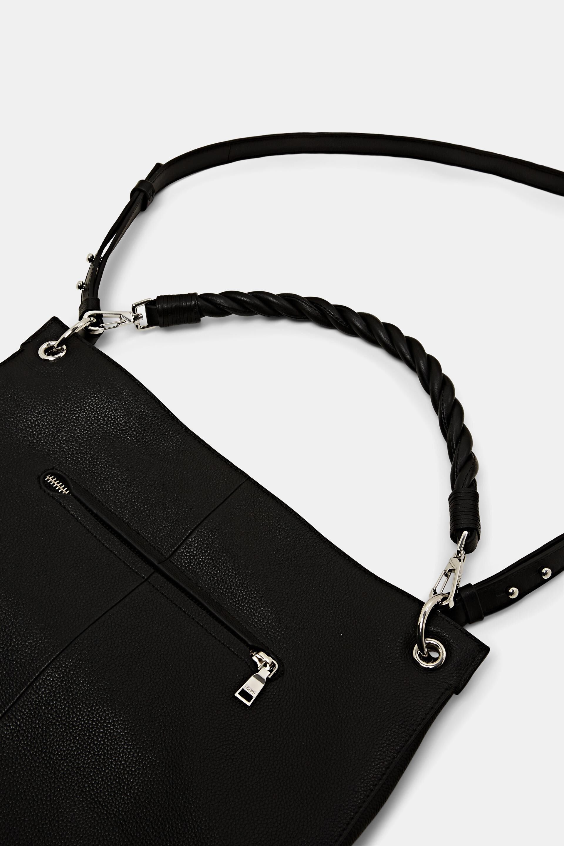 Sac bandoulière en cuir à poignée amovible