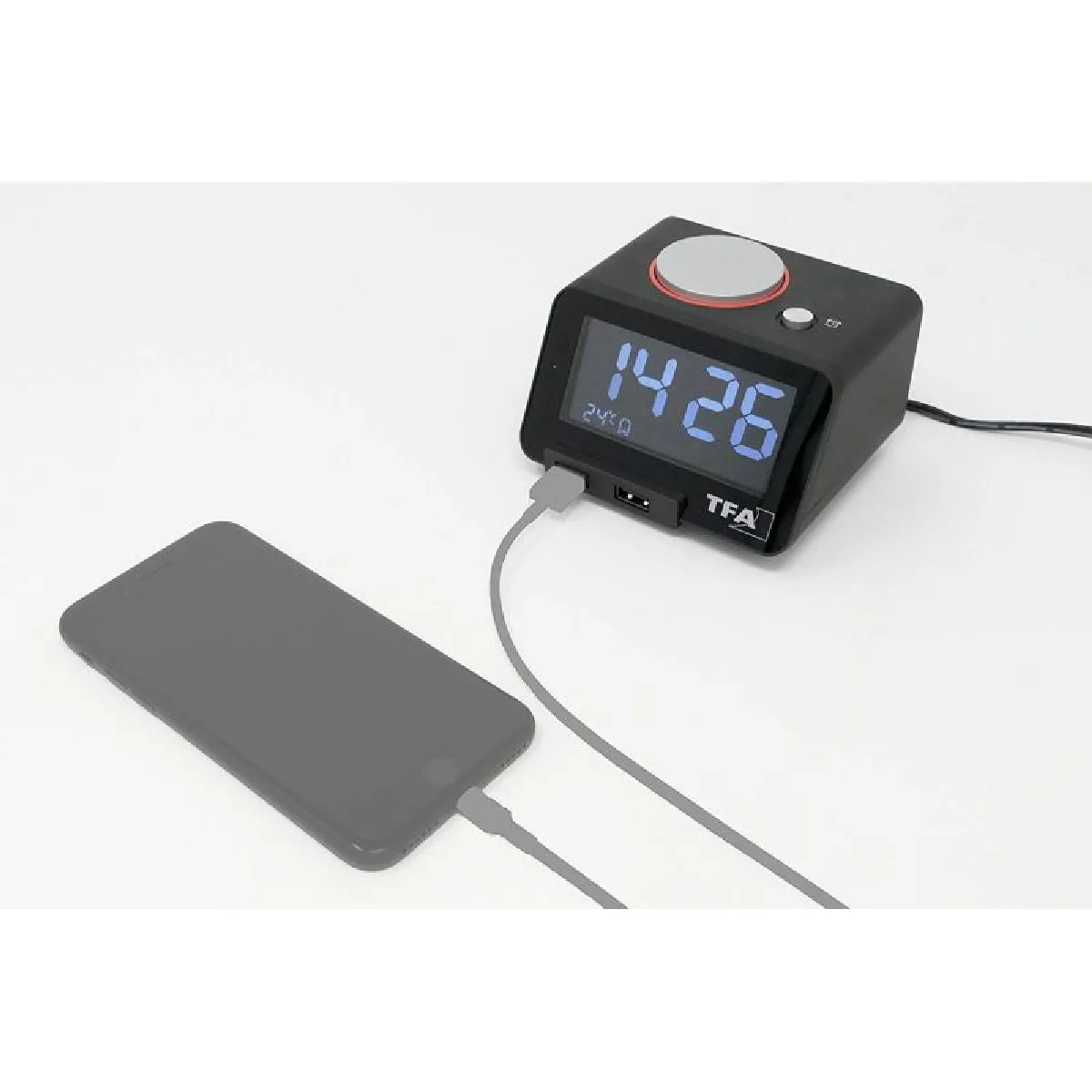 Tfa-Dostmann TFA Dostmann Homtime Réveil Digital USB
