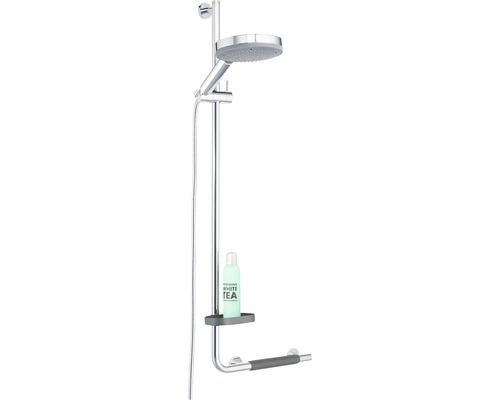 Douchestang met veiligheidsgreep TIGER Boston Comfort & Safety links chroom