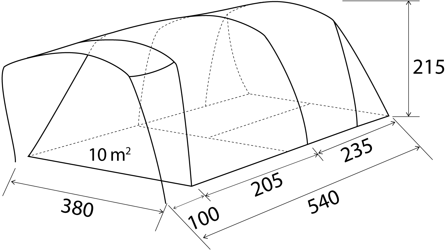 Brunner Paraiso 5 Airtech Tunnelzelt