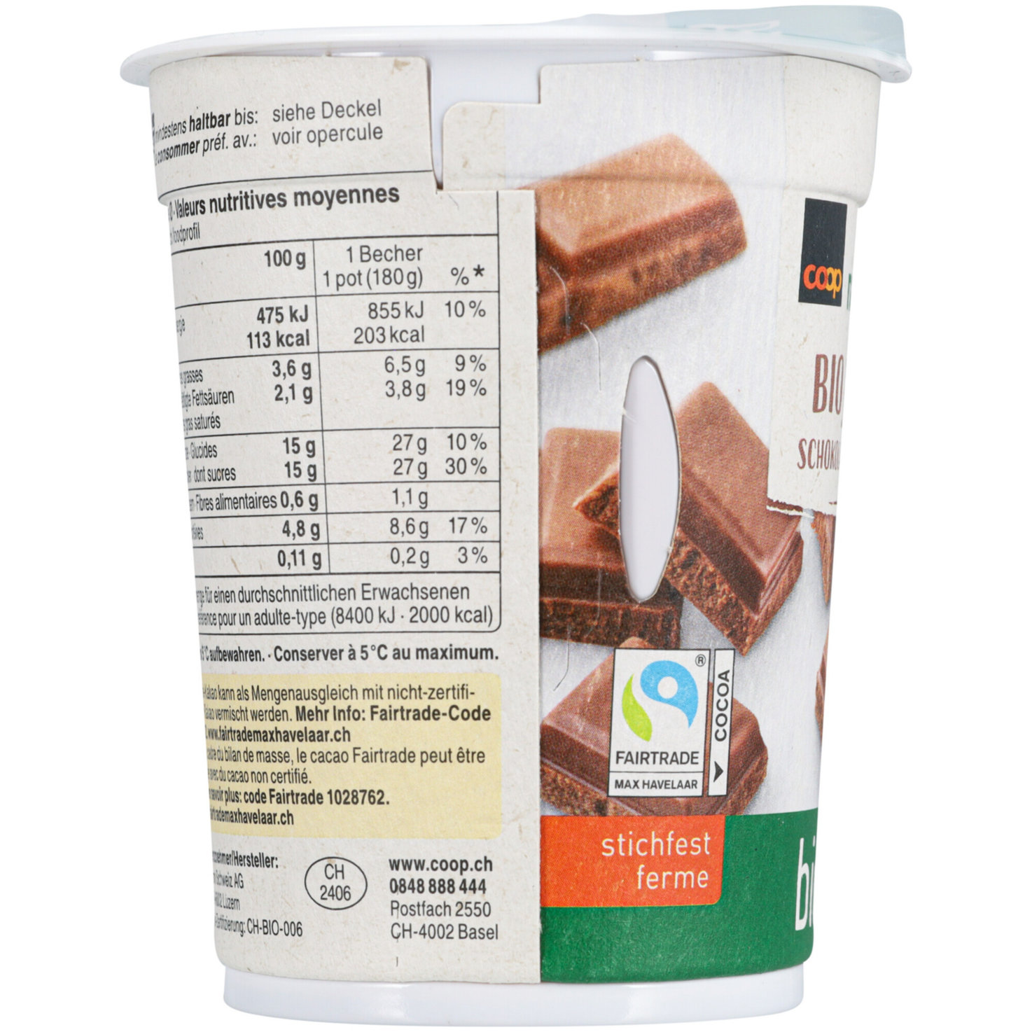 Naturaplan Bio Fairtrade Joghurt Choco 2x180g