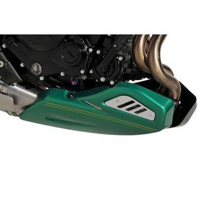 Sabot moteur Ermax avec platines latérales alu - Vert / Jaune