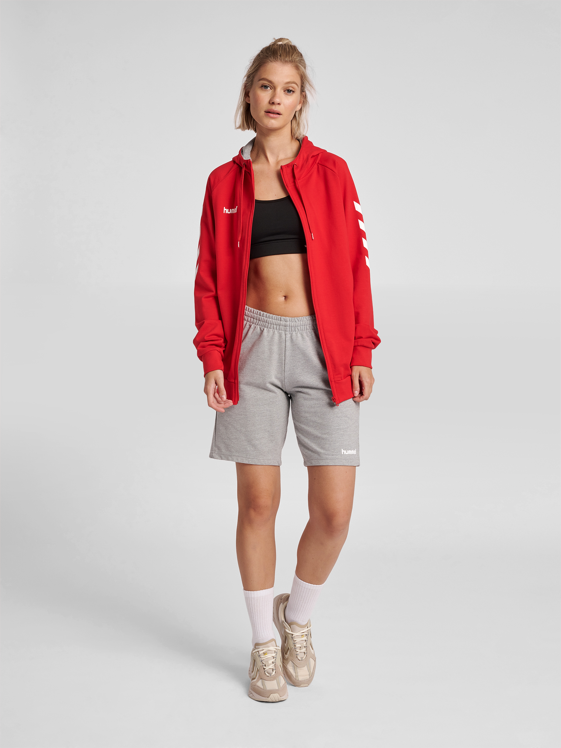 HUMMEL GO COTTON ZIP HOODIE WOMAN