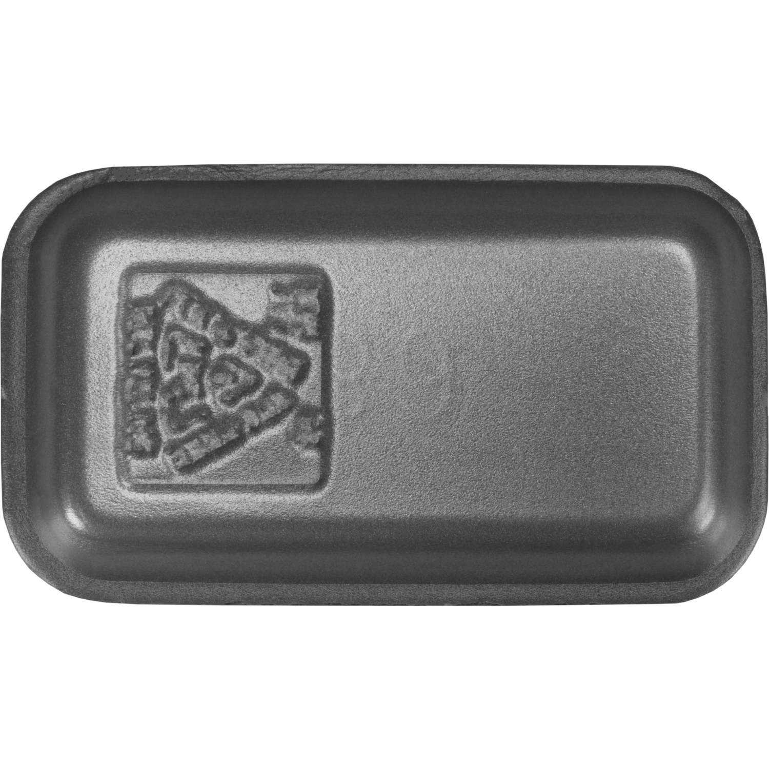 Schaal, tainer, ePS, rechthoekig, 183x103x19mm, grijs