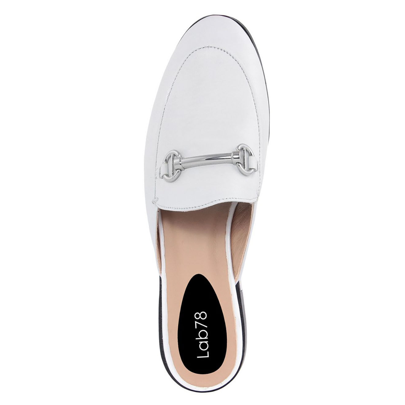 Lab78 Mules en Cuir Rita blanches