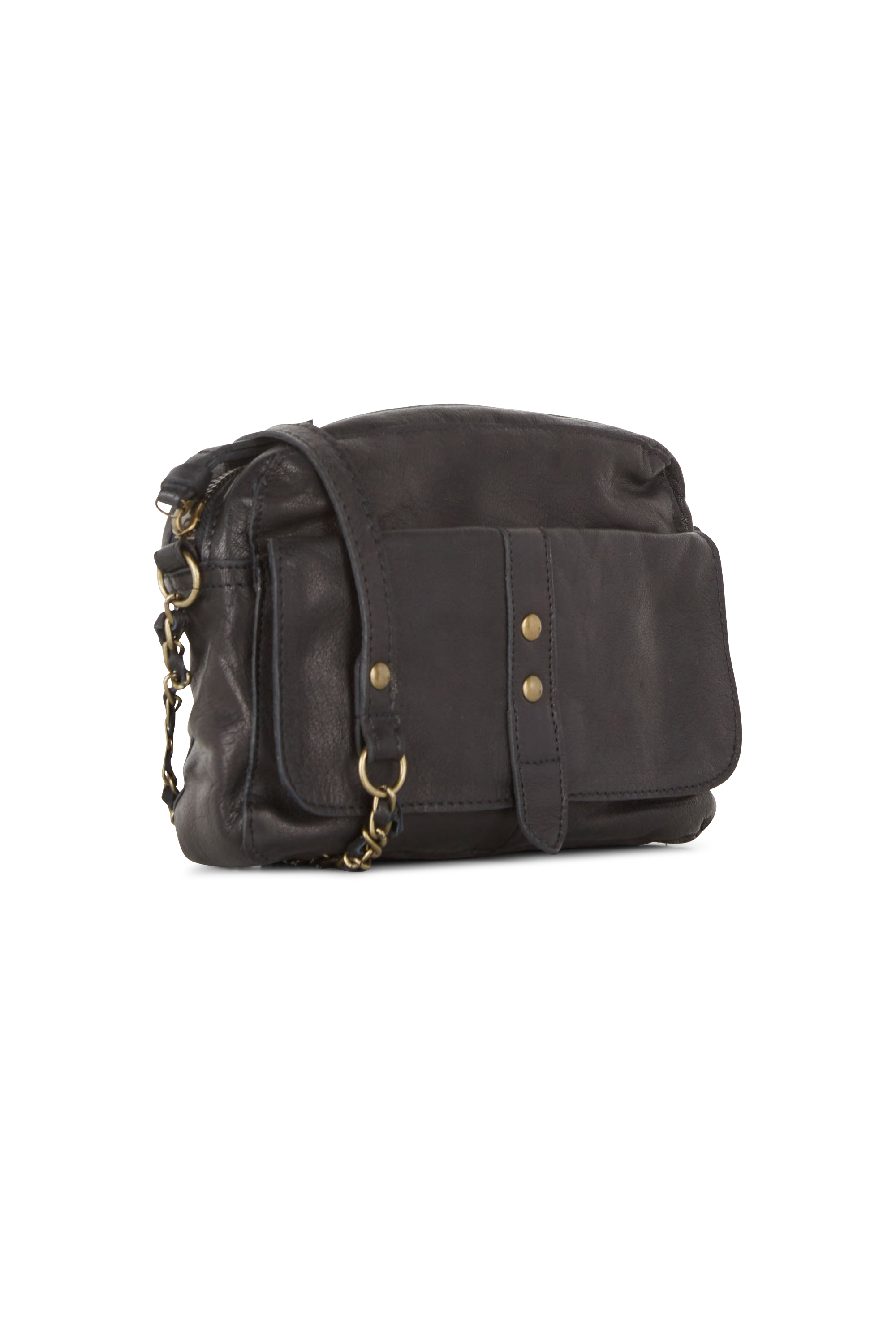 PIECES Sac bandoulière PCJANNI LEATHER CROSS BODY FC Noir