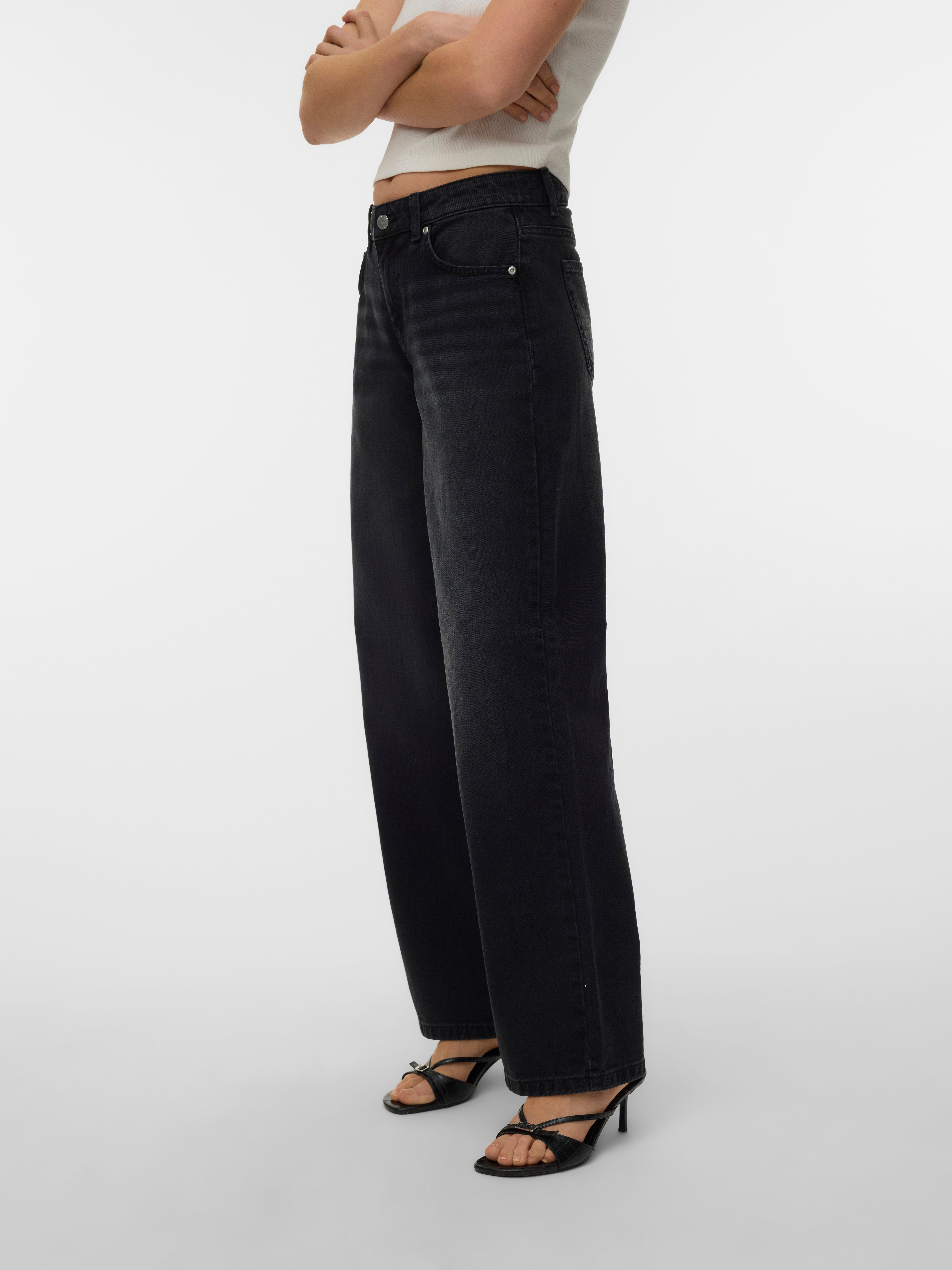 VMHALLIE Low rise Wide fit Jeans